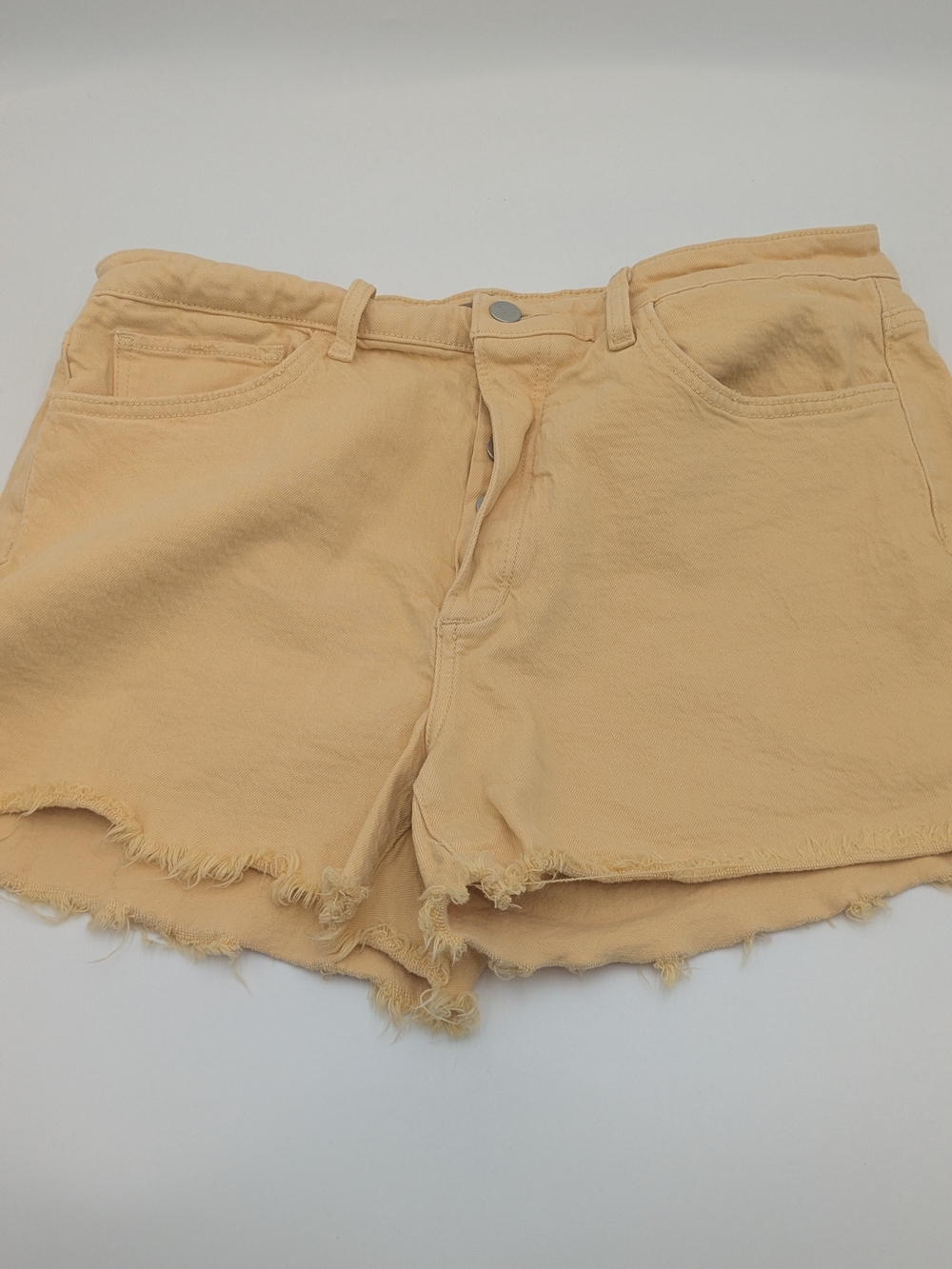 Joe’s Jeans The Jessie Relaxed Denim Shorts Size 31 Yellow Raw Hem